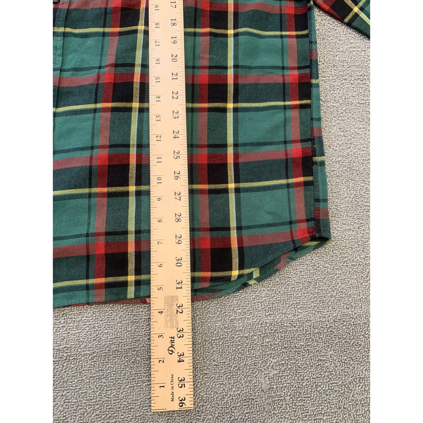Polo By Ralph Lauren Men's XL Green Plaid Long Sleeve Flannel Shirt