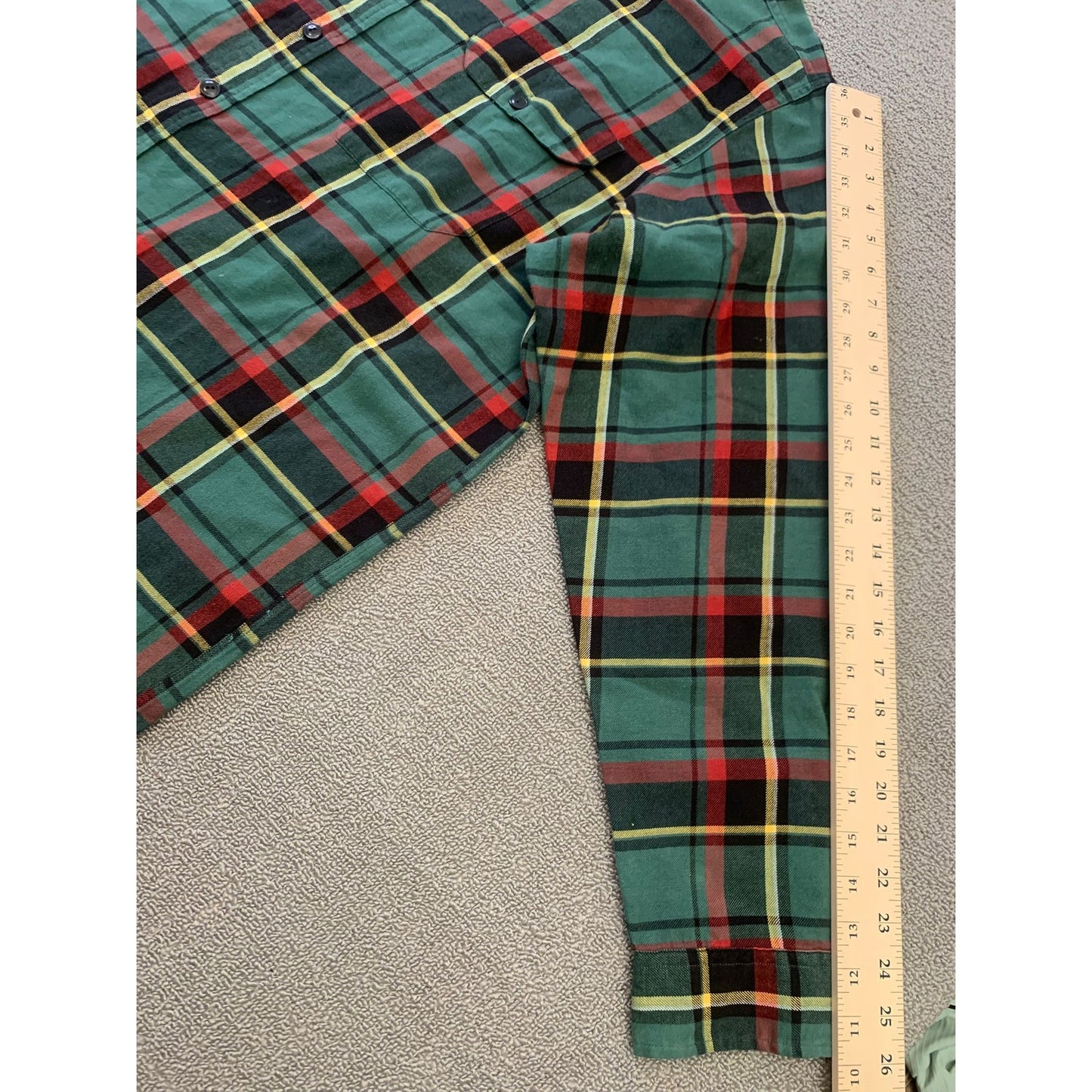 Polo By Ralph Lauren Men's XL Green Plaid Long Sleeve Flannel Shirt
