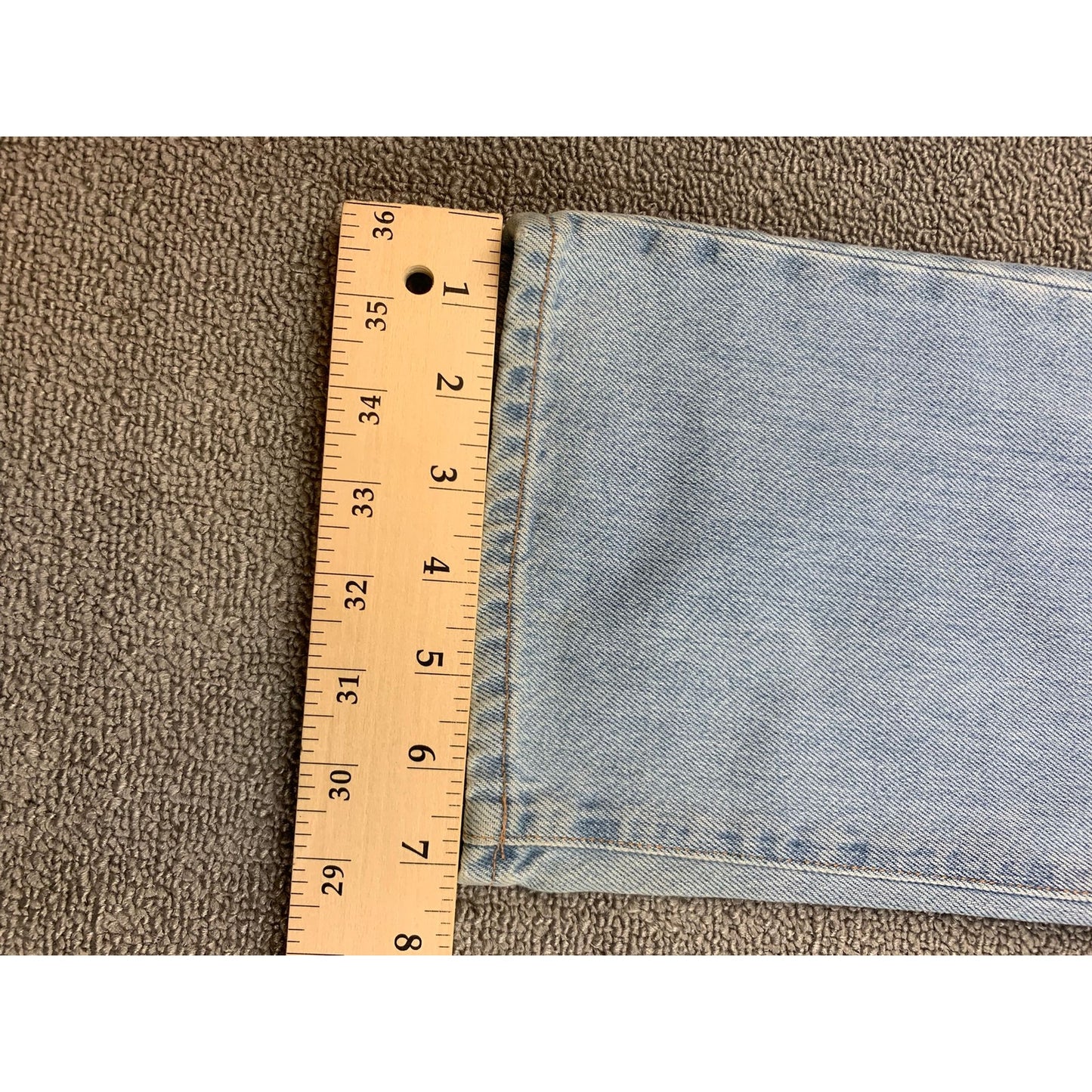 Officine Générale Size 34 Light Blue Jeans Straight Fit Denim Japanese Denim