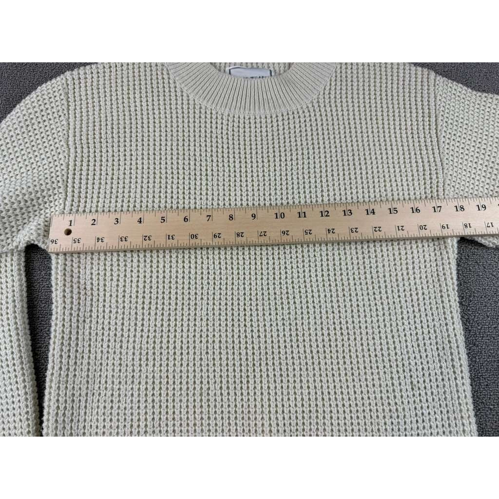 Long Wharf Women's Medium White Montauk SeaWell Crew Fisherman Sweater
