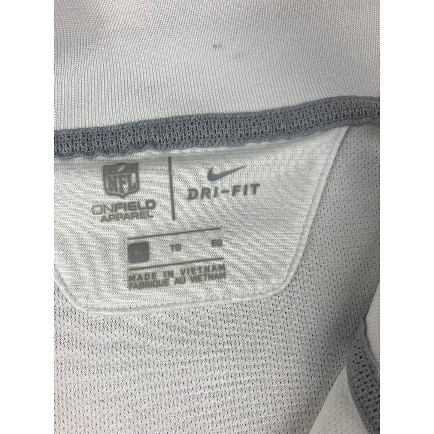 Nike Dri-Fit Men's XL White Gray Philadelphia Eagles NFL Polo