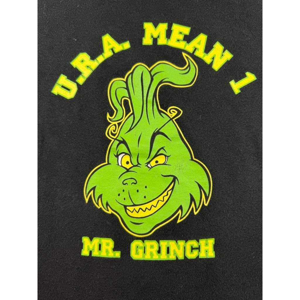 Dr. Seuss Grinch “U R A Mean 1” Long Sleeve T-Shirt Vintage 90s/00s Black Men XL