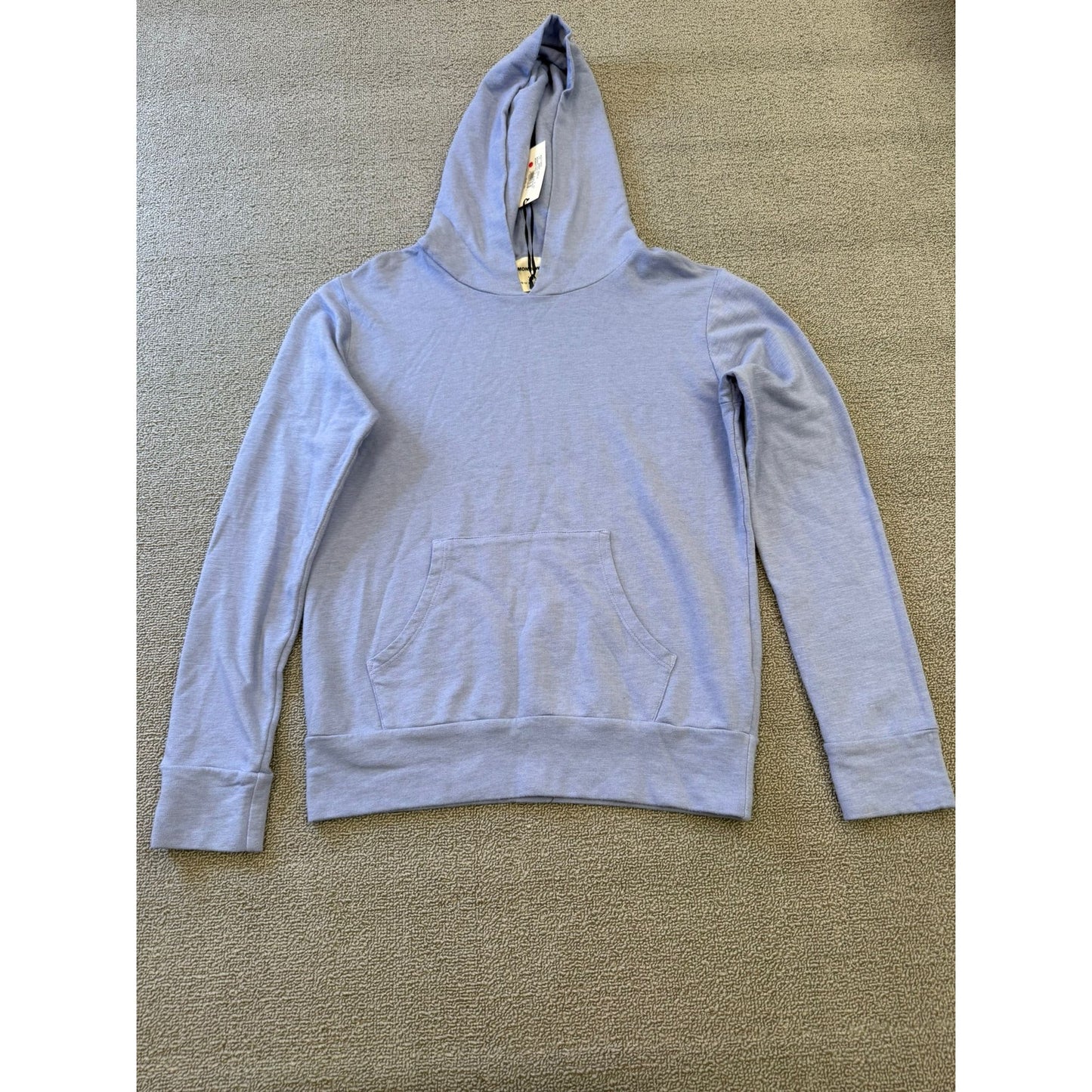MONROW x Equinox Women's XS Lavender Hooded Sweatshirt Pullover Hoodie