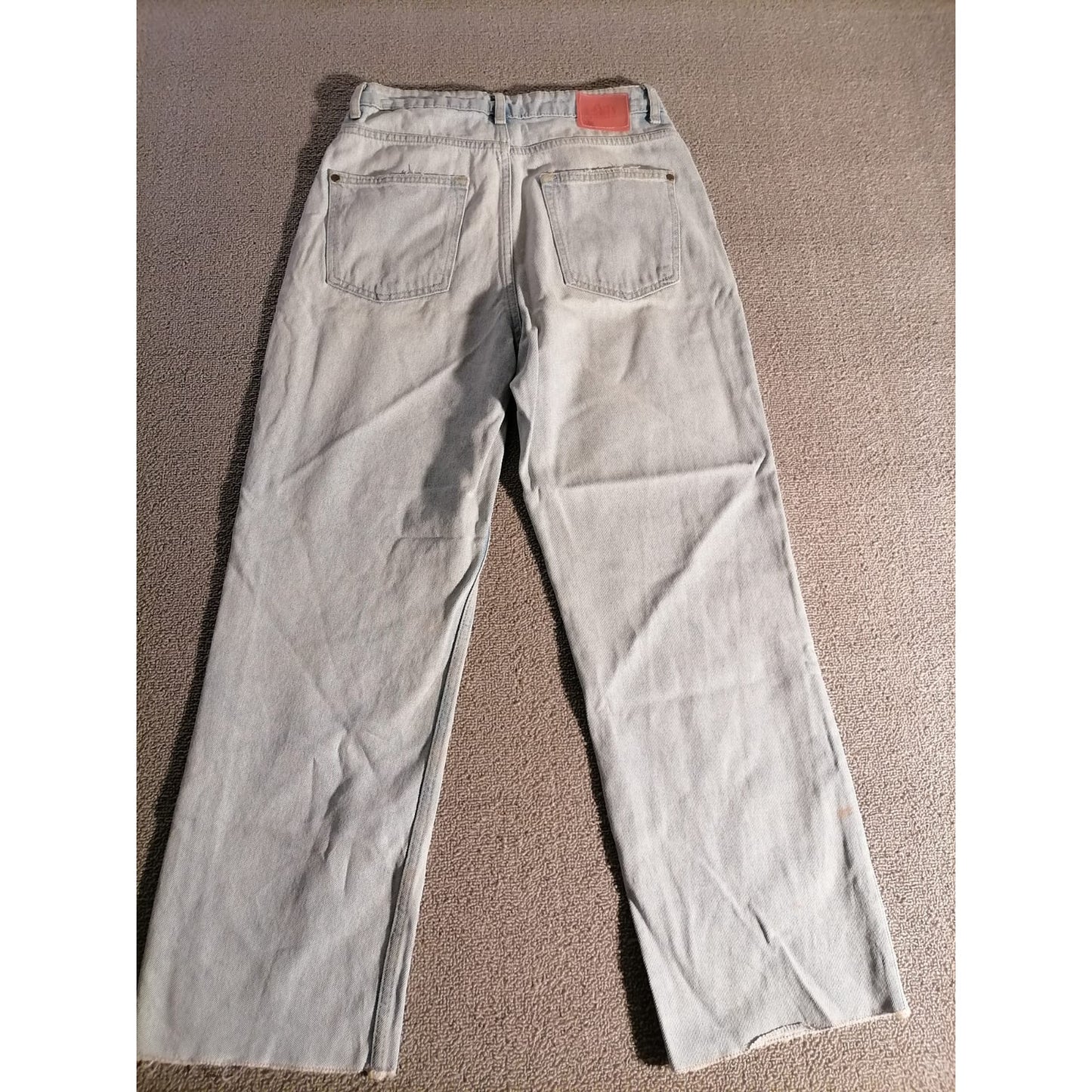 Zara Straight Leg Jeans Womens Light Wash USA 4