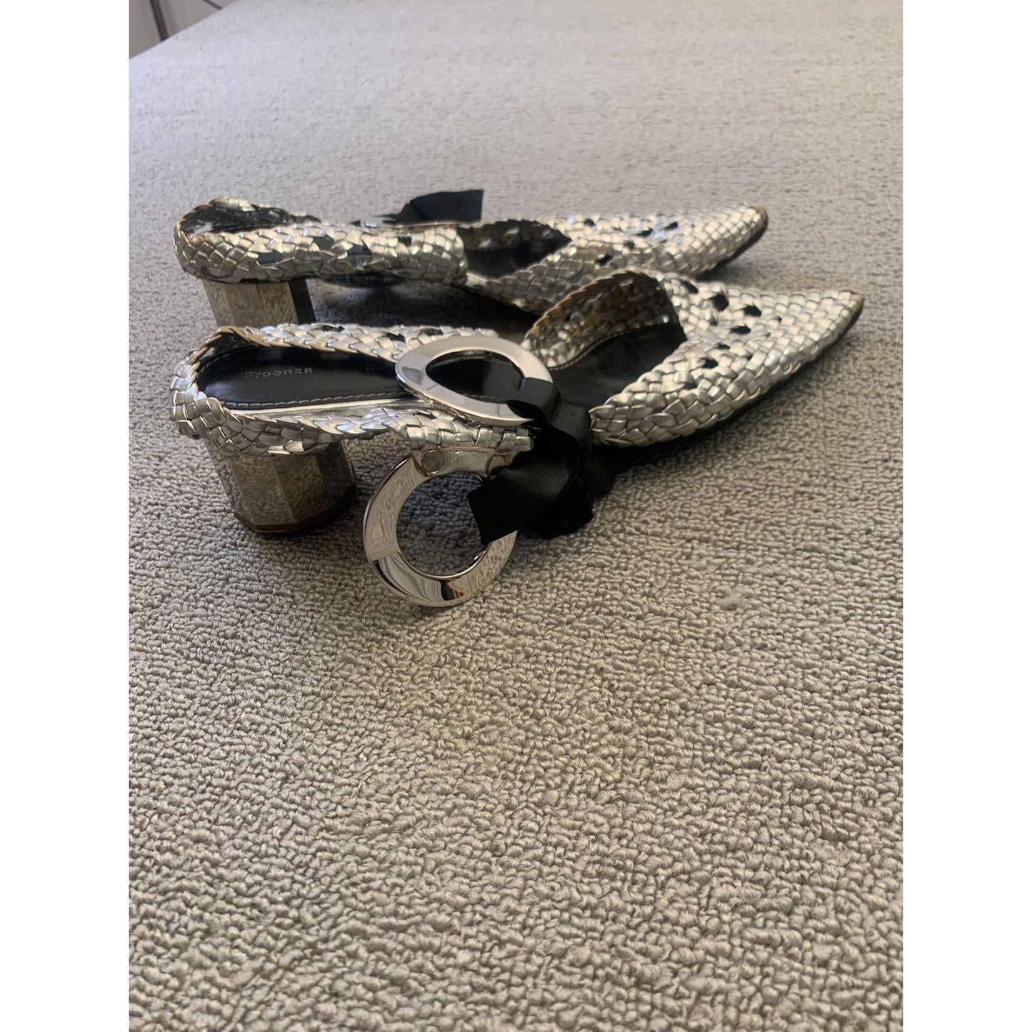 PROENZA SCHOULER Women 40.5 Silver Heel Shoes