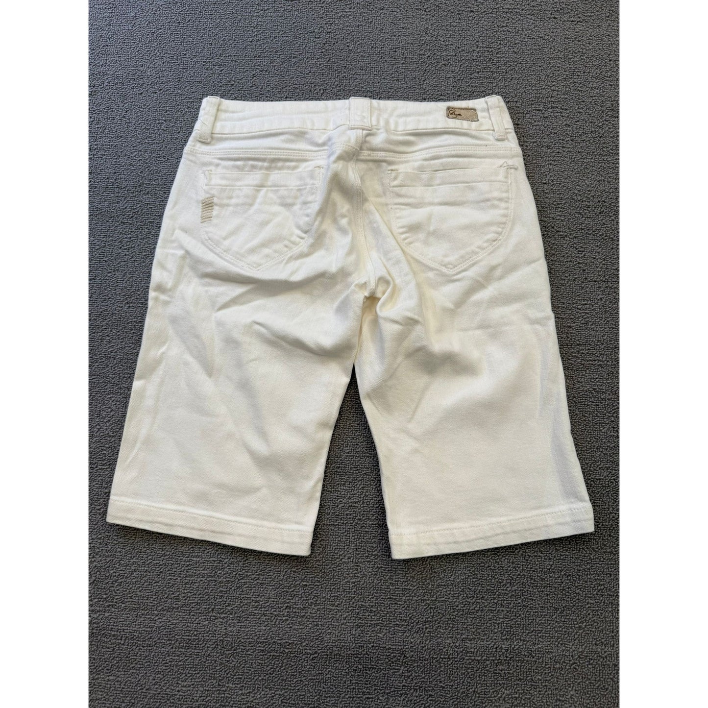 Paige Women's 25 White Jean Denim Shorts Bermuda