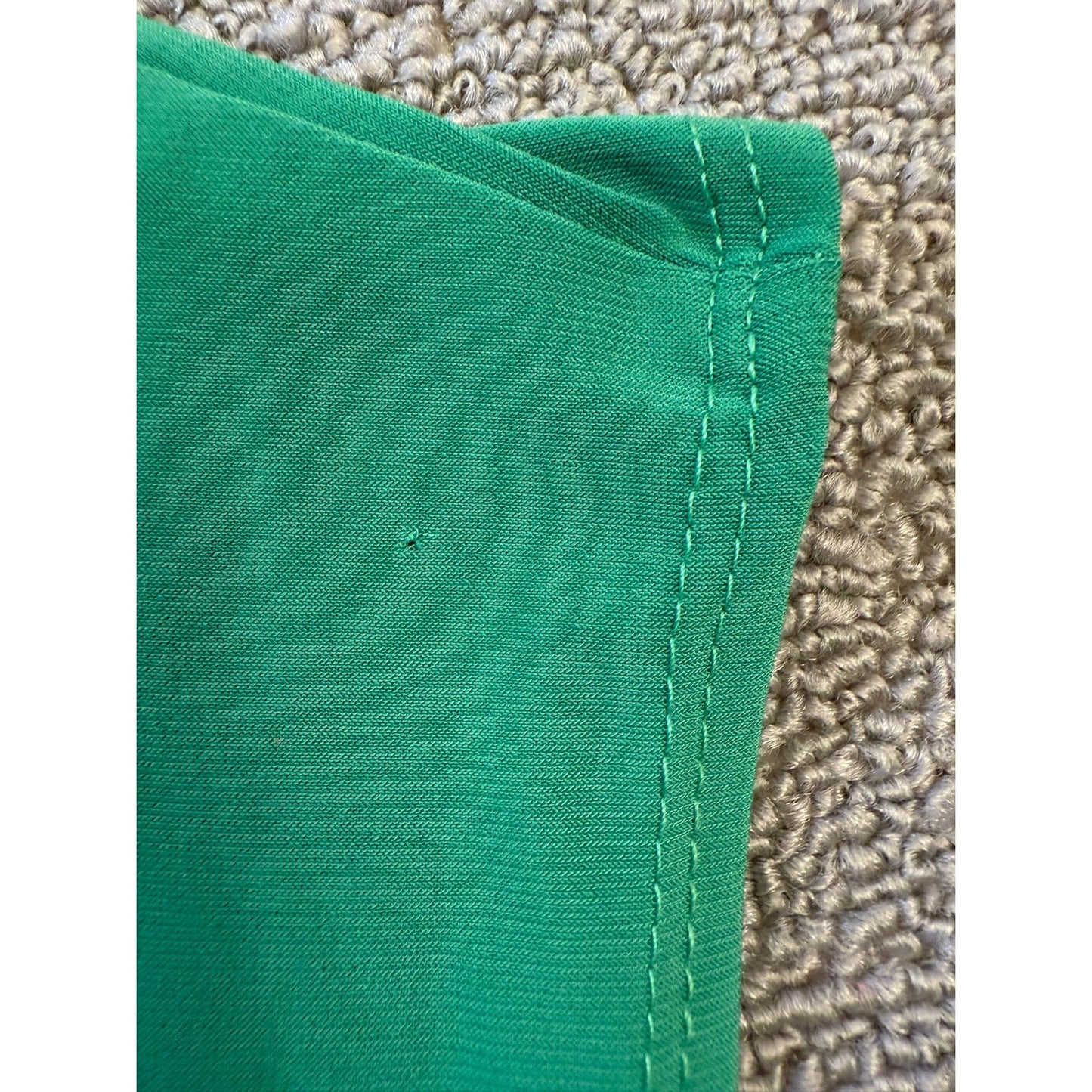 DB Established 1962 Woman 8 Green V-Neck Mini Dress Gold Zipper