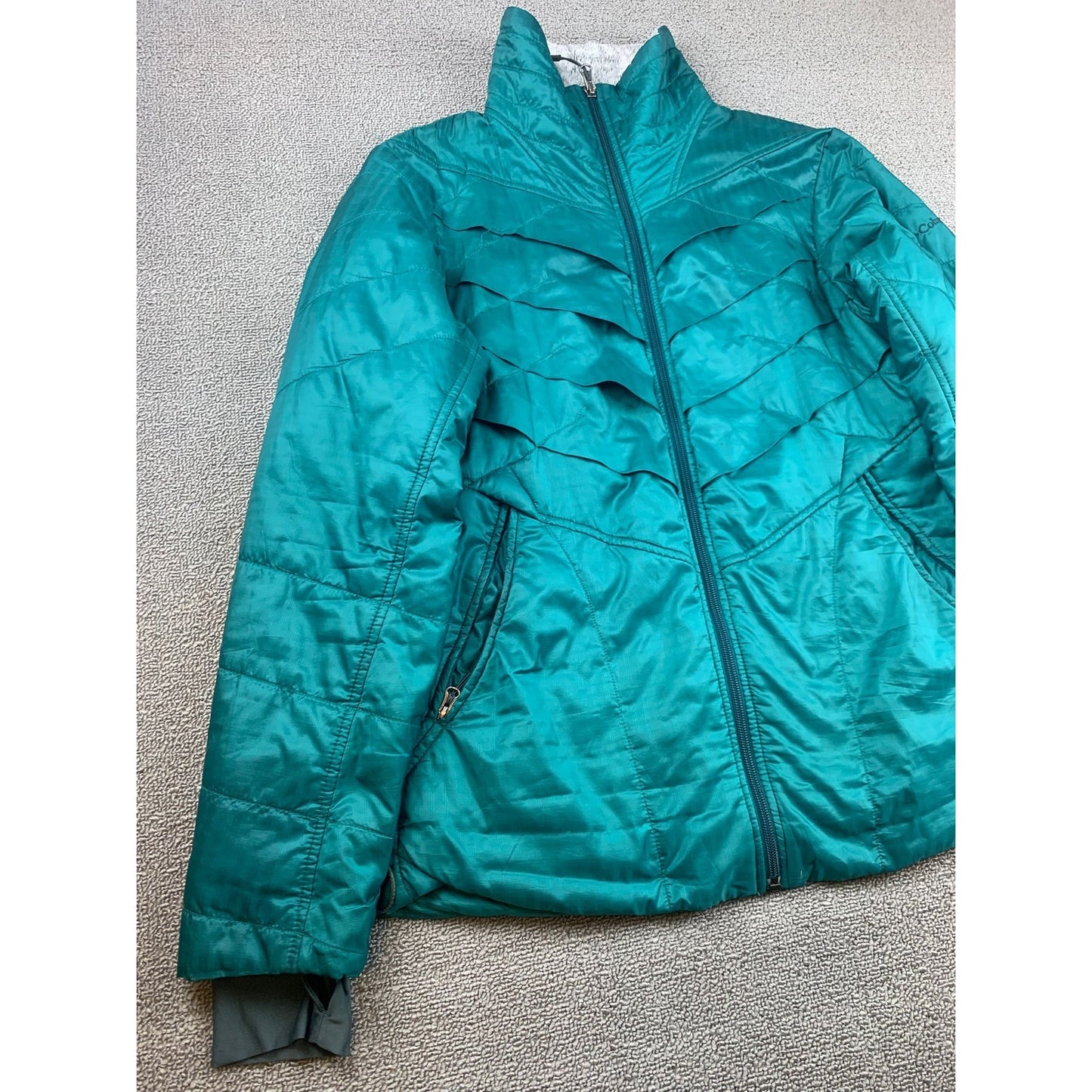 Columbia Women's Medium Teal Green Interchange Omni-Heat Puffer Jacket