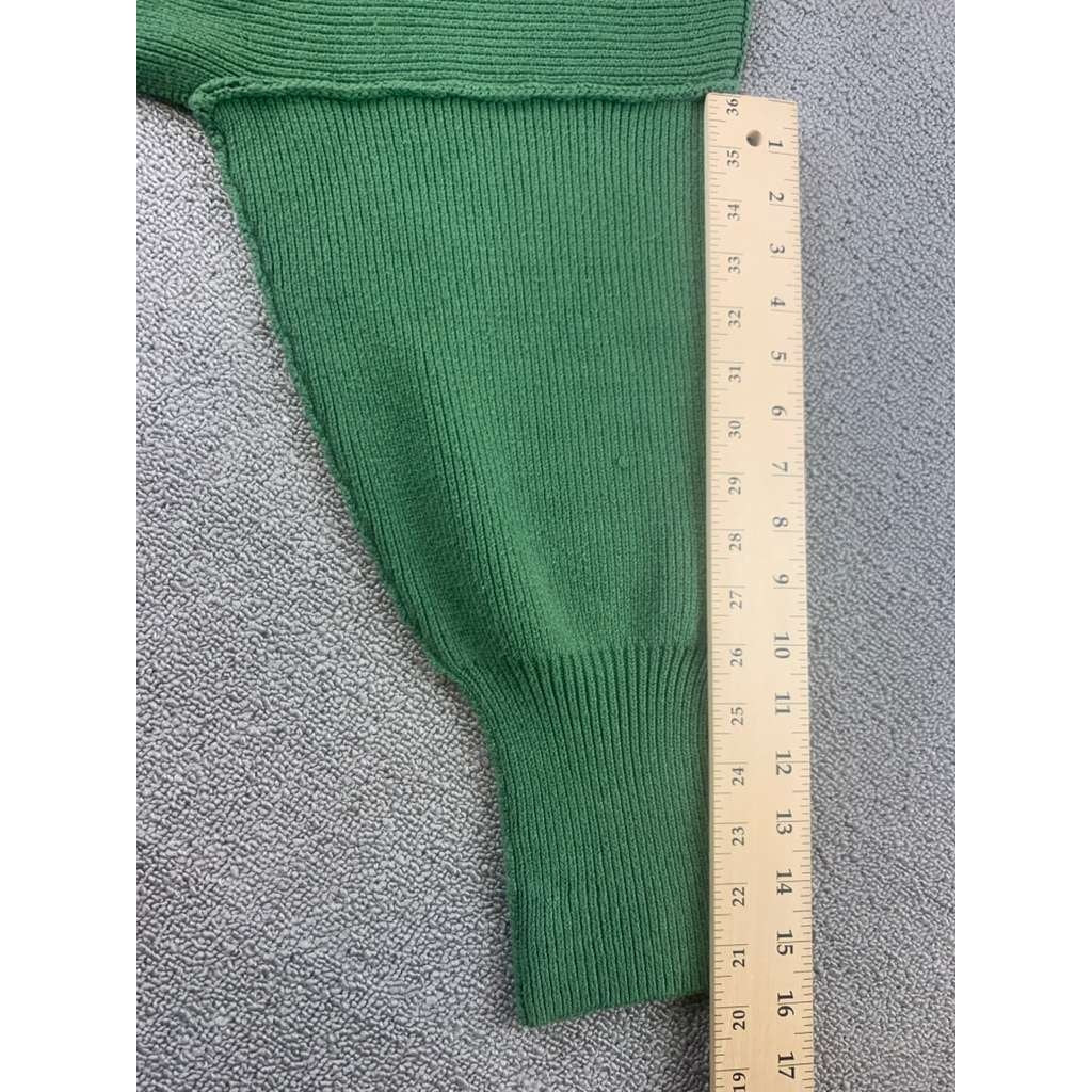 Free People Easy Street Tunic Sweater Size Small Green Knit Crewneck Oversized