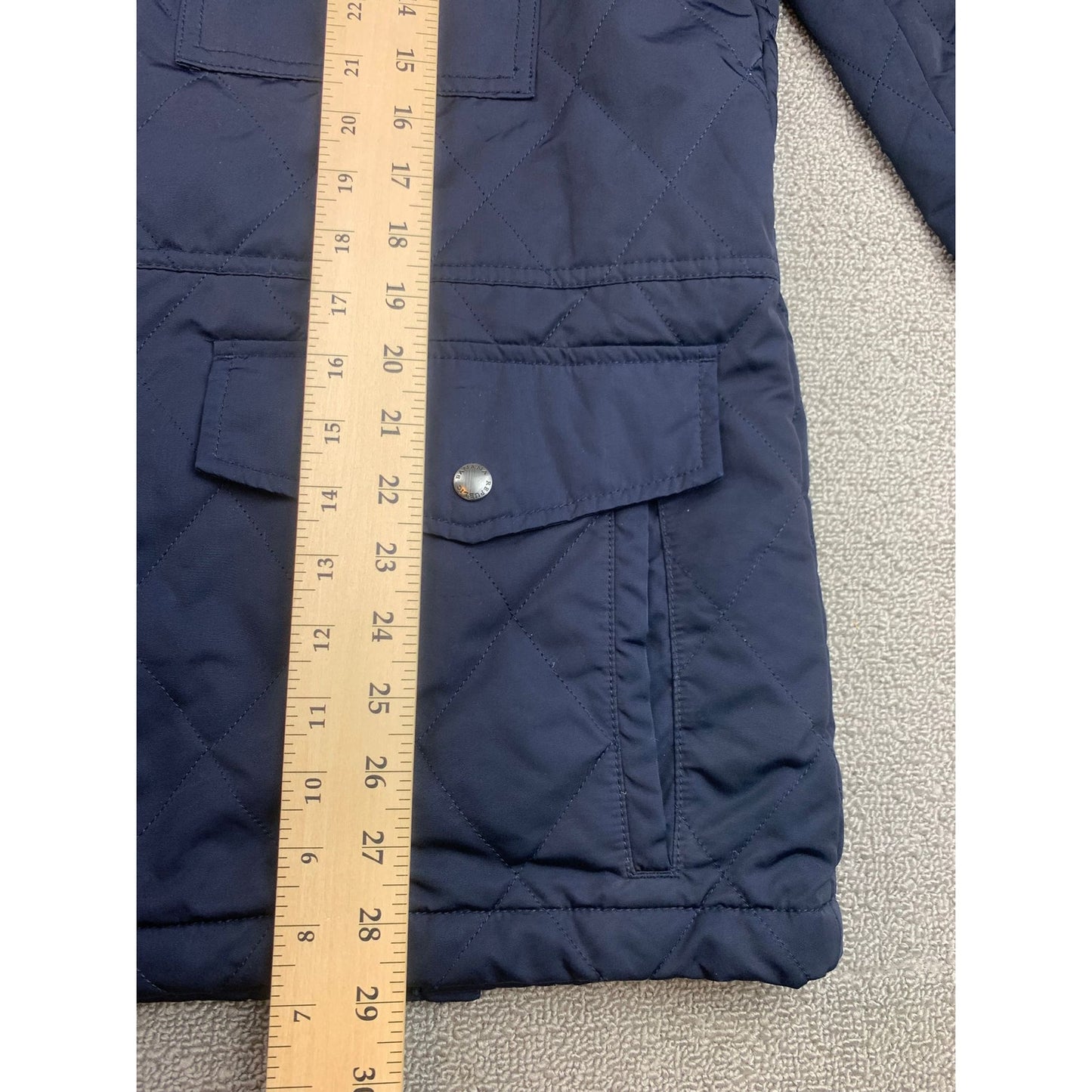 Banana Republic Quilted Field Jacket Men’s XL Navy Snap Front Pockets