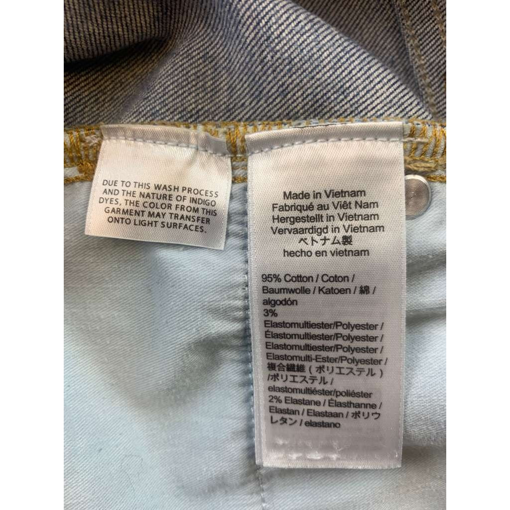 J.Crew Denim Jeans Toothpick Women 32 Blue Skinny Raw Hem Fair Trade Stretchy