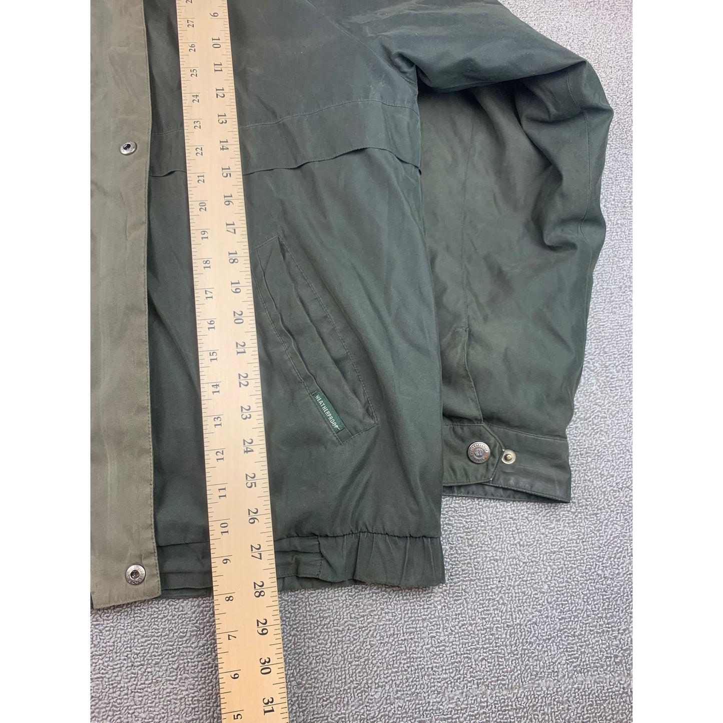Weatherproof Mens Large Green Bomber Style Jacket