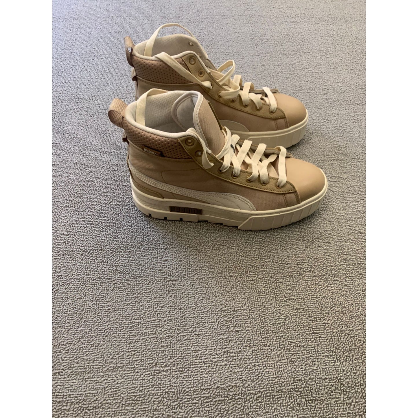PUMA Men US 9.5 Brown High Top Sneakers