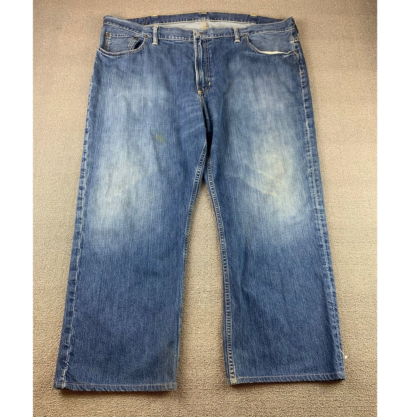 Polo Ralph Lauren Men's 48B/30 Blue Ashmore Original Straight/ Wide Leg Jeans