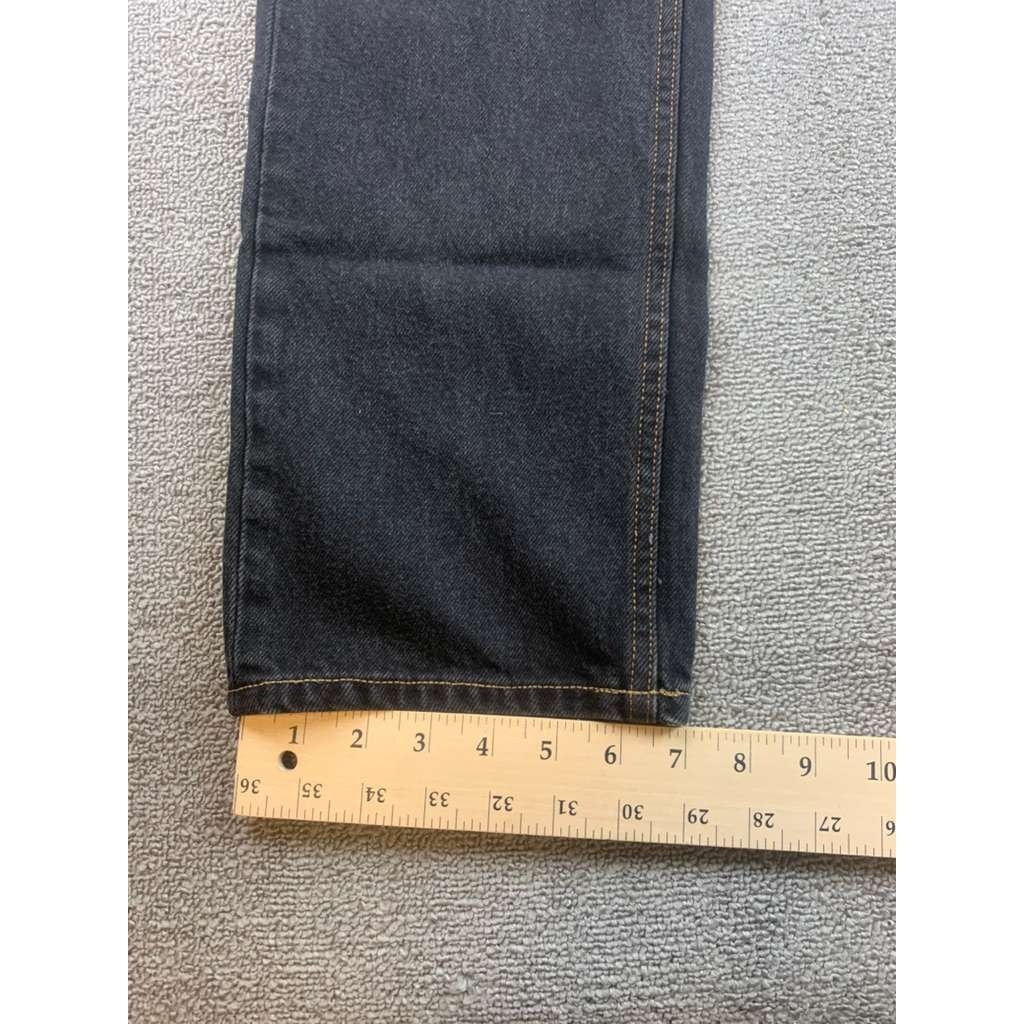 Still Here New York Jeans Women 25 High Rise Straight Leg Black Distressed