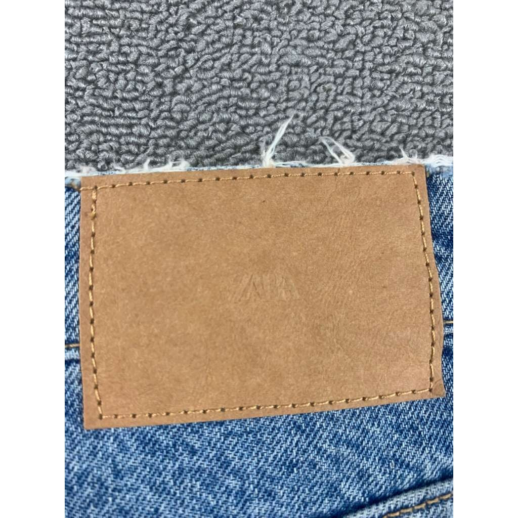 Zara Denim Shorts Women 4 High Rise Light Wash Classic 5 Pocket