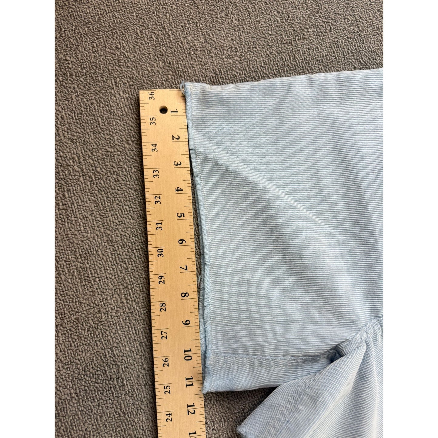 Billabong Women’s Shorts Size Size 9 Light Blue Pinstripe Y2K Surf Skate Frayed
