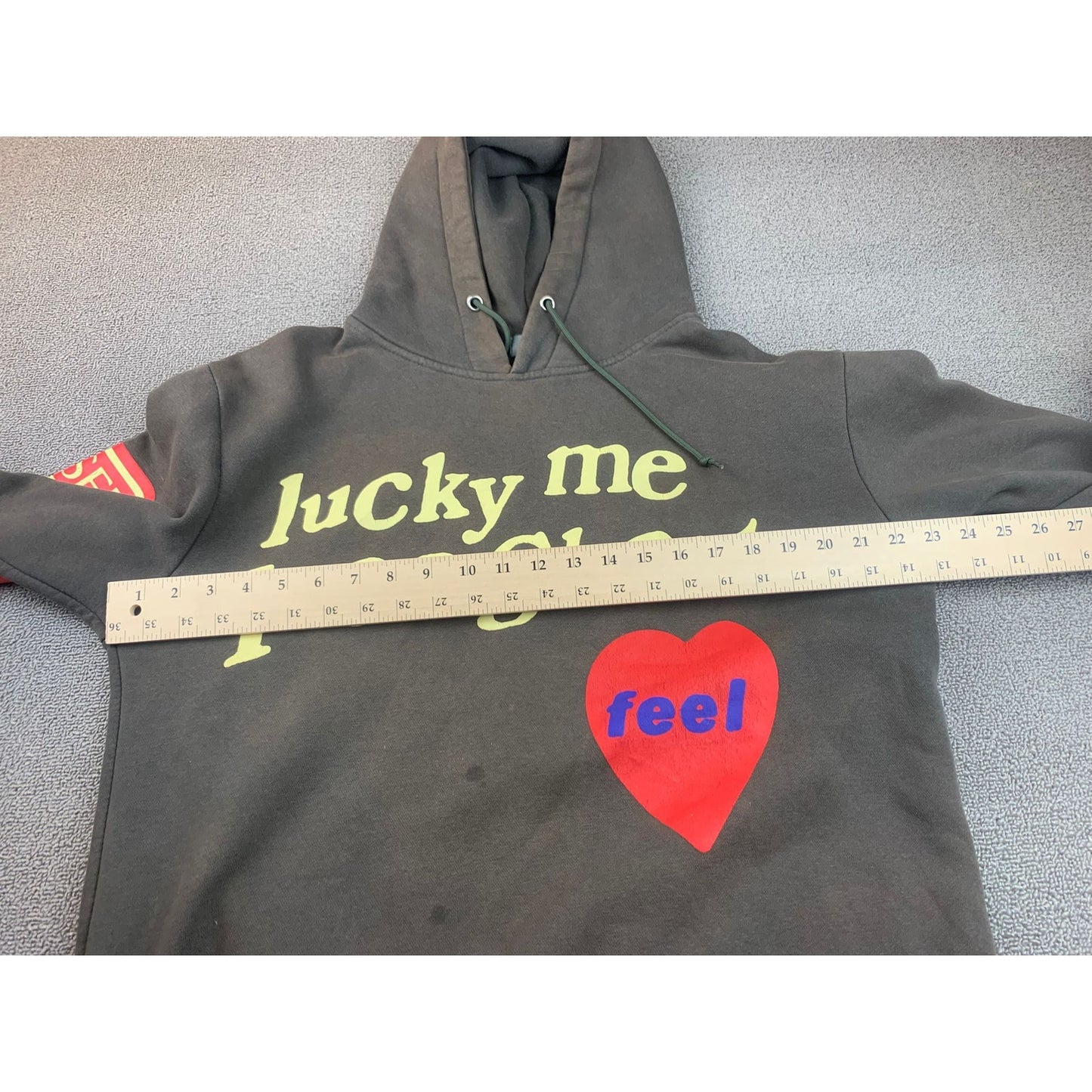 Lucky Me I See Ghosts Men's XL Black Kanye West x Kid Cudi Grey Men's Hoodie