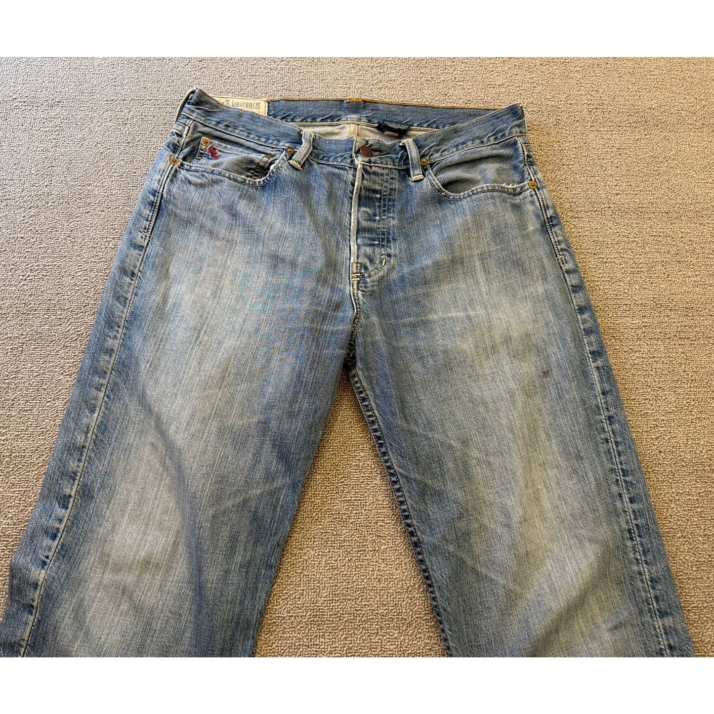 Polo Ralph Lauren Vintage Men's Jeans W33 L34 Straight Leg Blue Denim Authentic