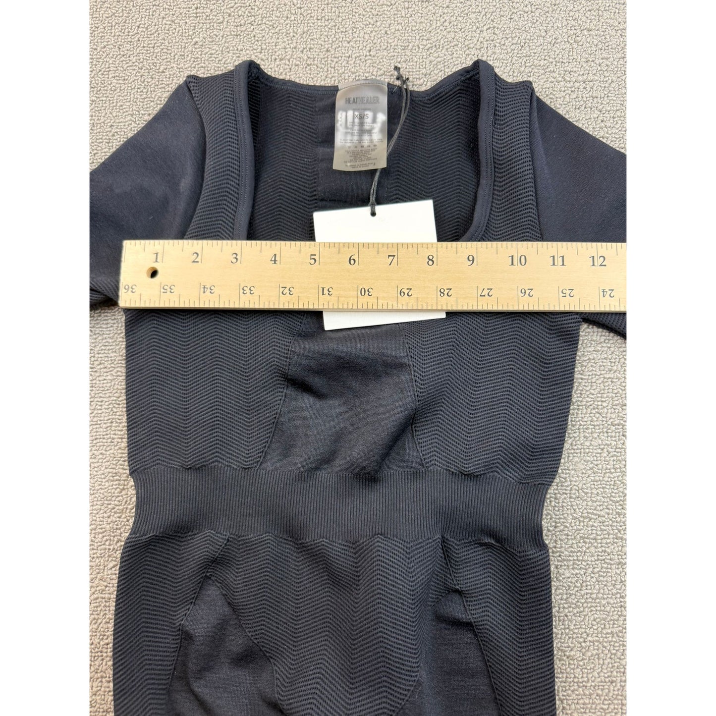 HeatHealer Women's XS/S Black Activated Lymphatic Onesie NWT