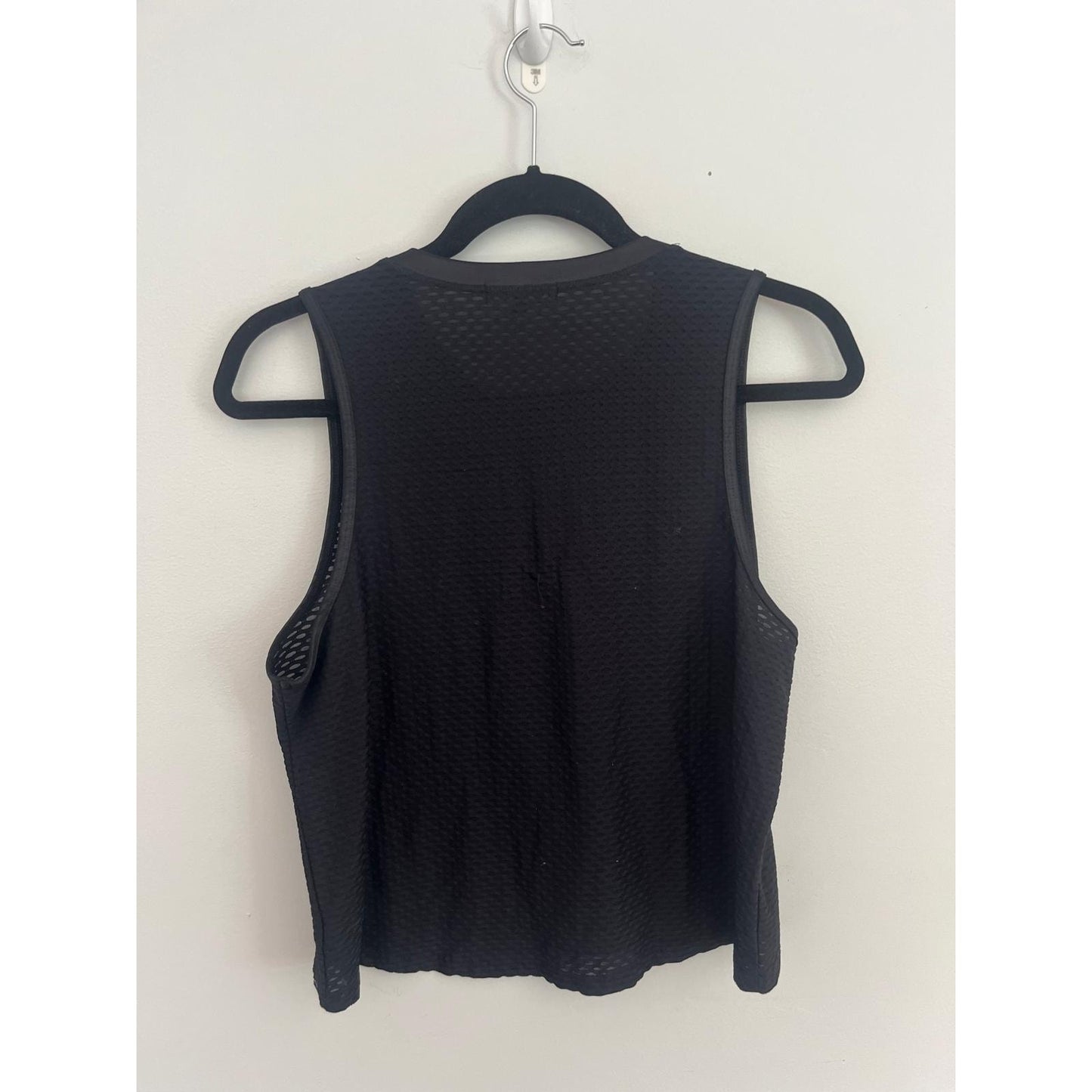 Koral Mesh Tank Top Women M Black Sheer Sleeveless Activewear