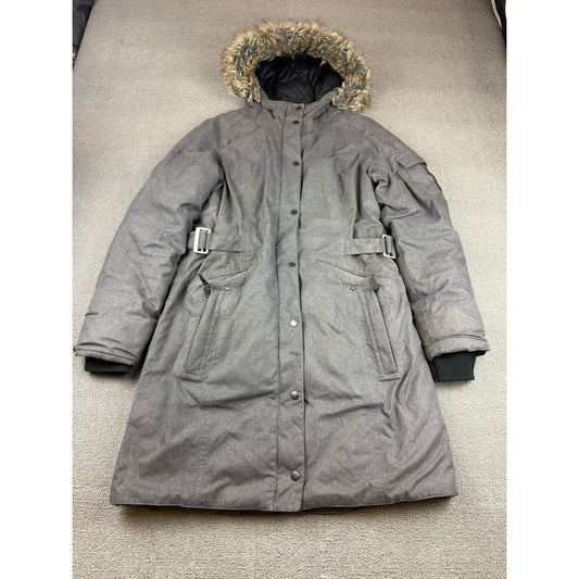 Eddie Bauer Women's Medium Gray Superior Down Stadium Parka
