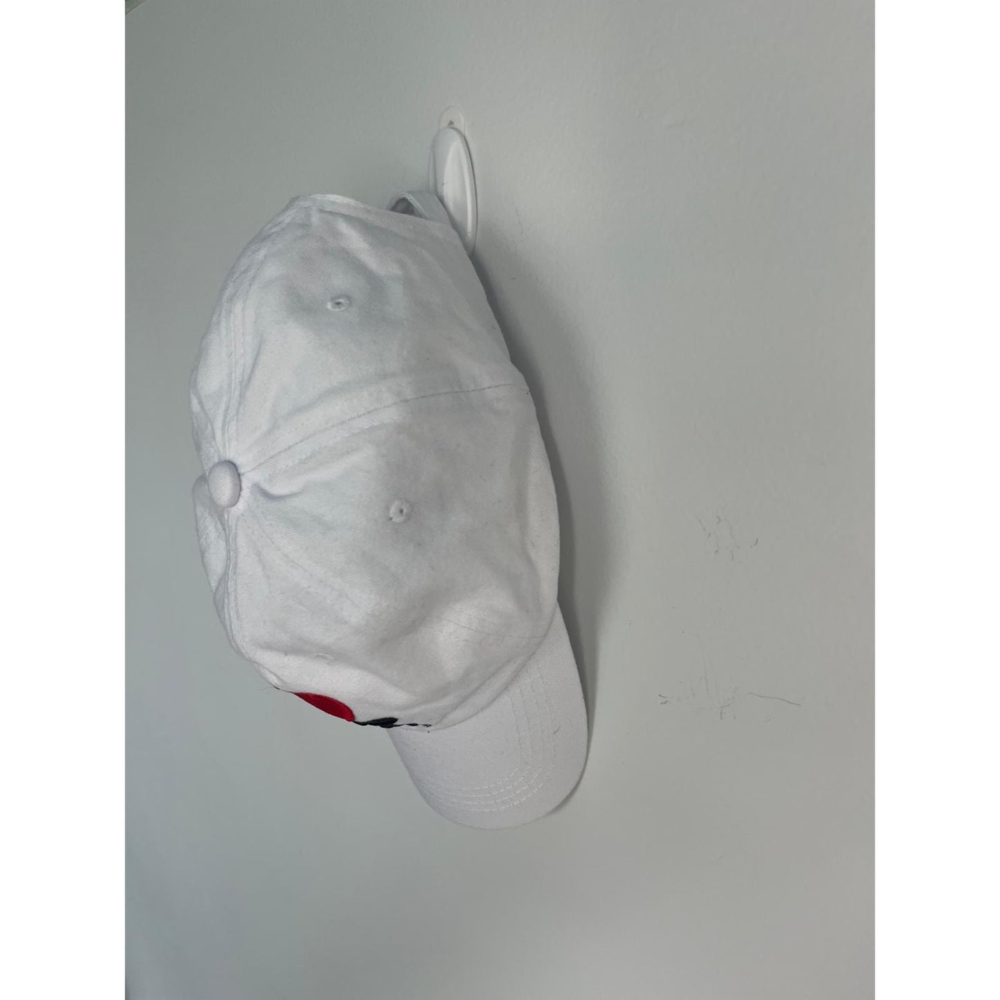 I Love NY White Embroidered Baseball Hat Unisex Adjustable Cap Souvenir