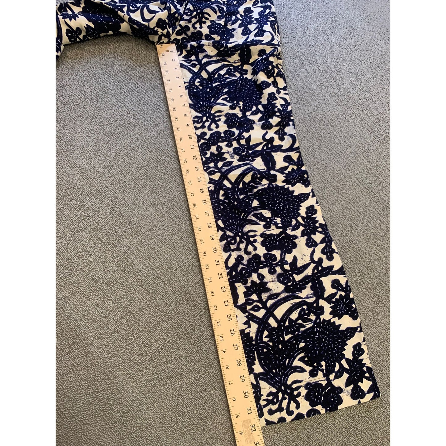Ann Taylor Loft Marisa Women’s Linen Blend Pant Floral Vine Print Size 2