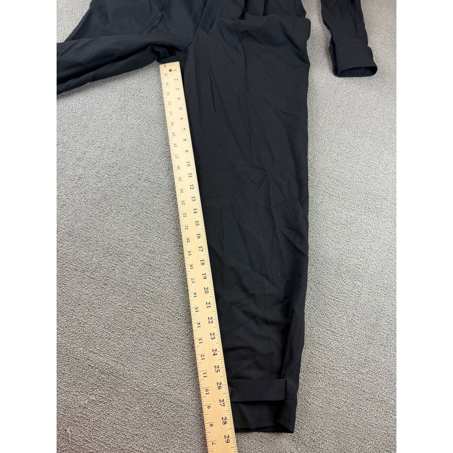 Polo Ralph Lauren Women 8 Black Long Sleeve Jumpsuit Pockets And Buttons 2010's