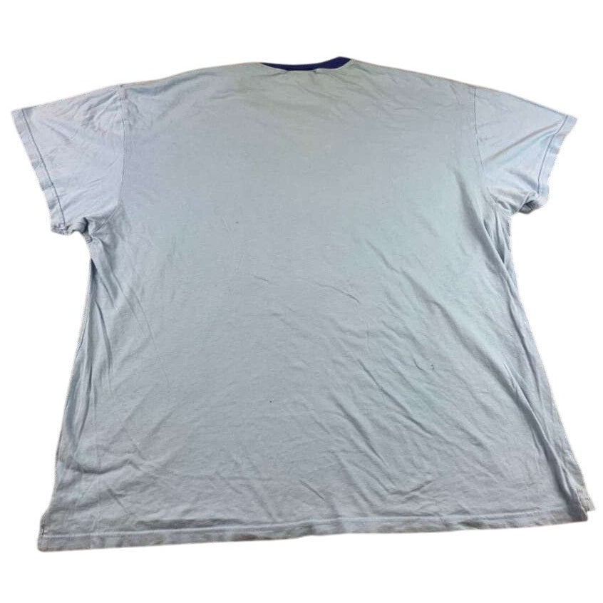 Vintage The Simpsons Men XL Cotton Light Blue T Shirt Homer Simpson Frolicking