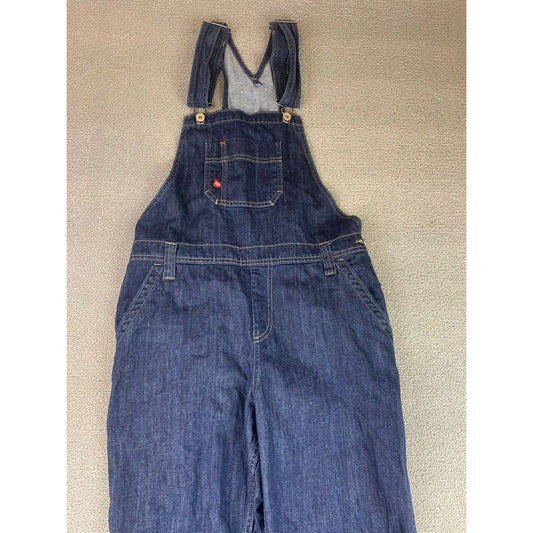 Dickies Overalls Women's Small Blue Relaxed Fit Straight Leg Carpenter Denim