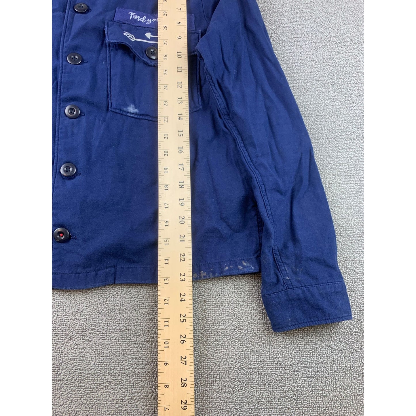 Zara Womens Large Shacket Blue Denim Everything Starts With A Blank Canvas