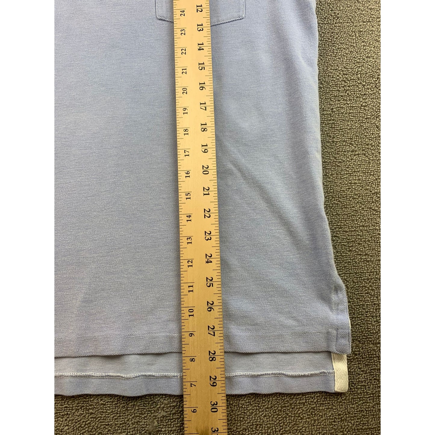 Polo by Ralph Lauren Men's L Light Blue Short Sleeve Golf Cotton Polo Shirt