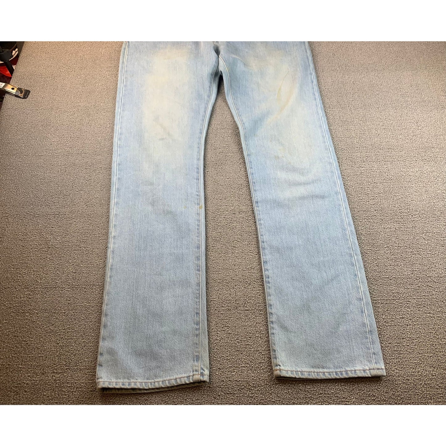 Officine Générale Size 34 Light Blue Jeans Straight Fit Denim Japanese Denim