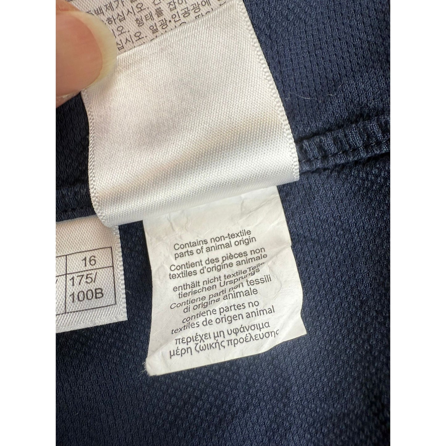 Brooks Brothers Milano Dress Shirt Men's 16-33 Navy Italian Fabric Made in USA