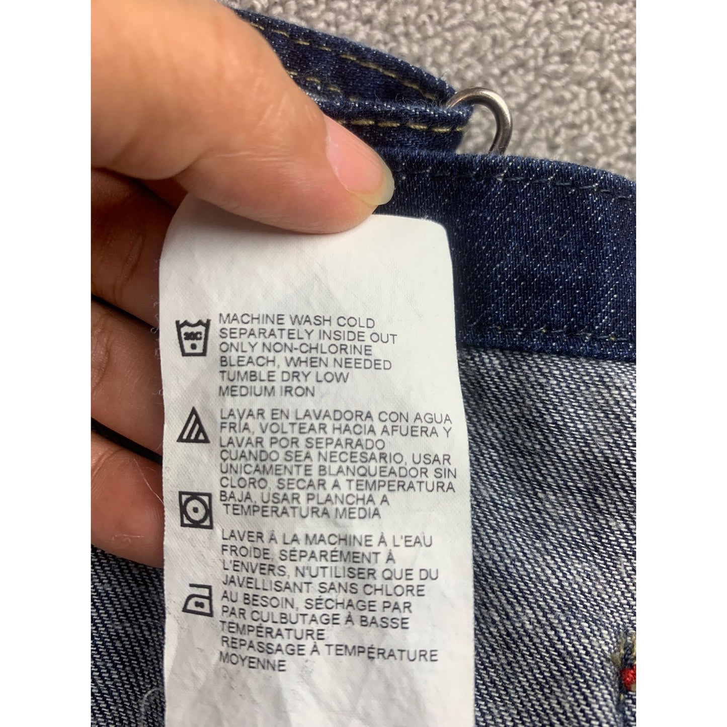 Dickies Overalls Women's Small Blue Relaxed Fit Straight Leg Carpenter Denim