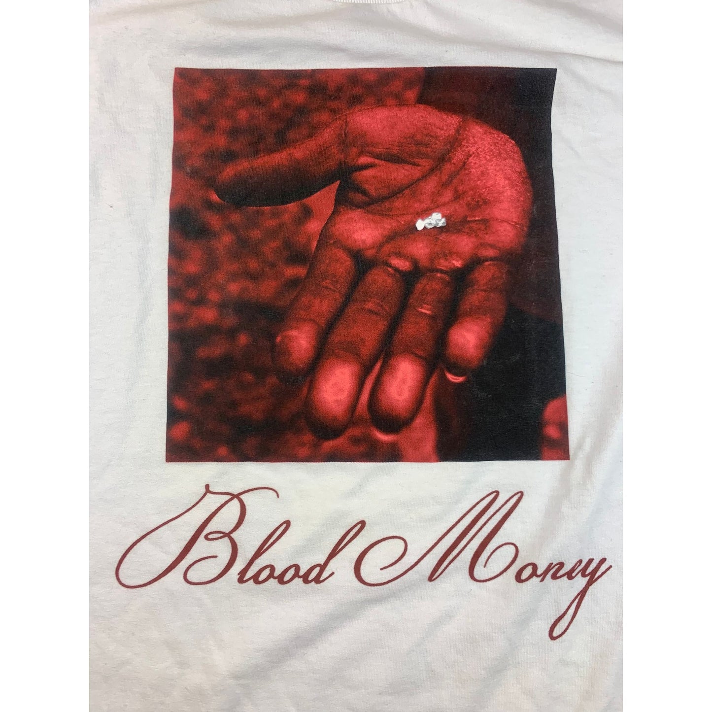 Diamond Supply Co. Men's Large White Lil Wayne Blood Money Graphic Tee Casual