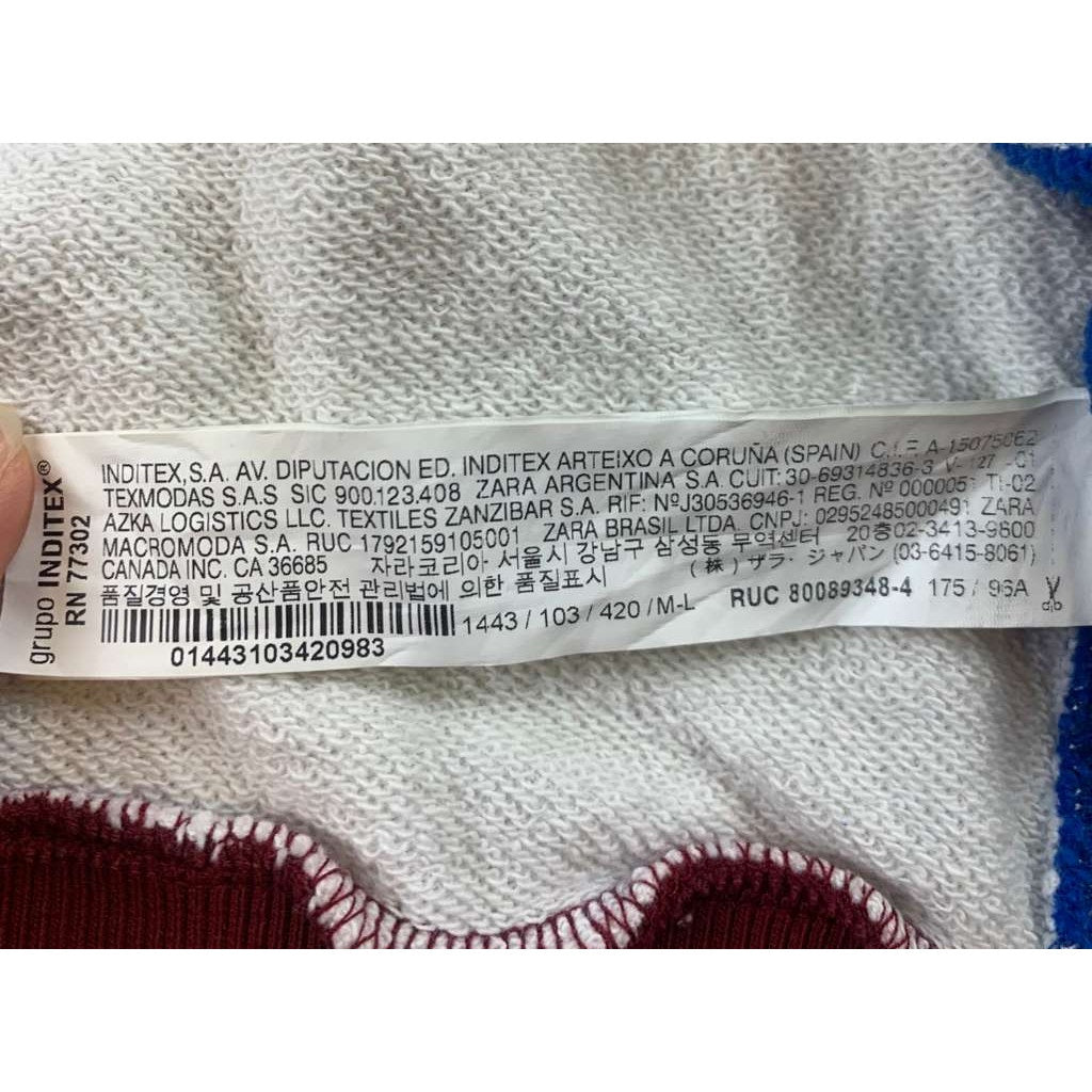 Zara Disney T Dress Women's M Multi Mickey Mouse Graphic Colorblock Short Sleeve