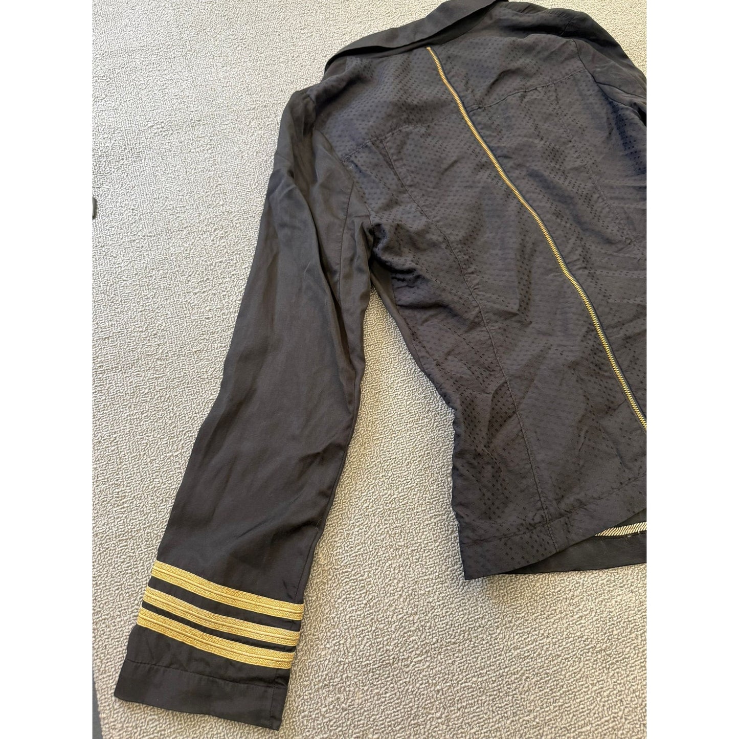 FREE PEOPLE Women's Small Black Military Style Blazer