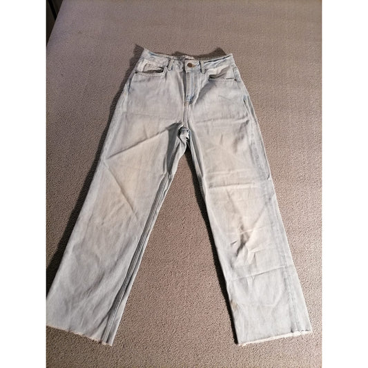 Zara Straight Leg Jeans Womens Light Wash USA 4