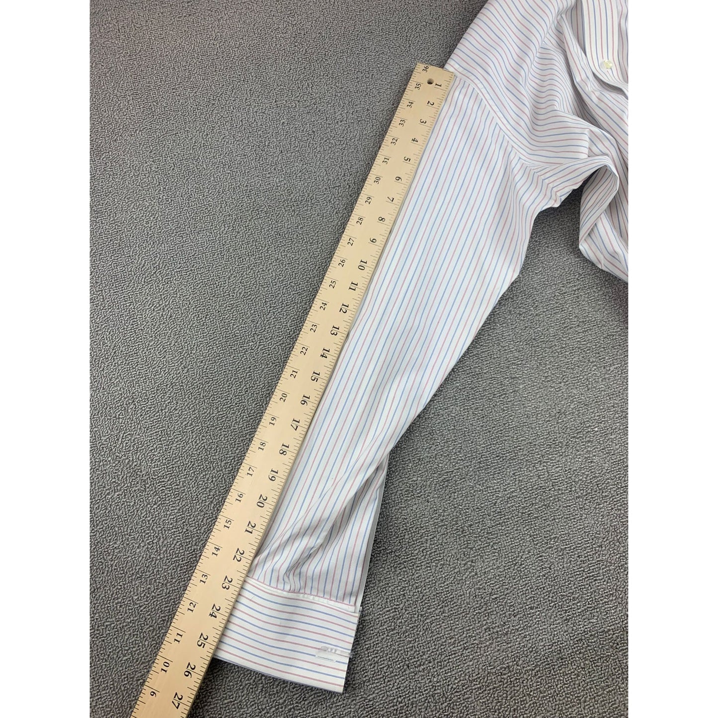 Brooks Brothers Dress Shirt Men's 16-35 Slim Fit Non Iron Stretch Stripe