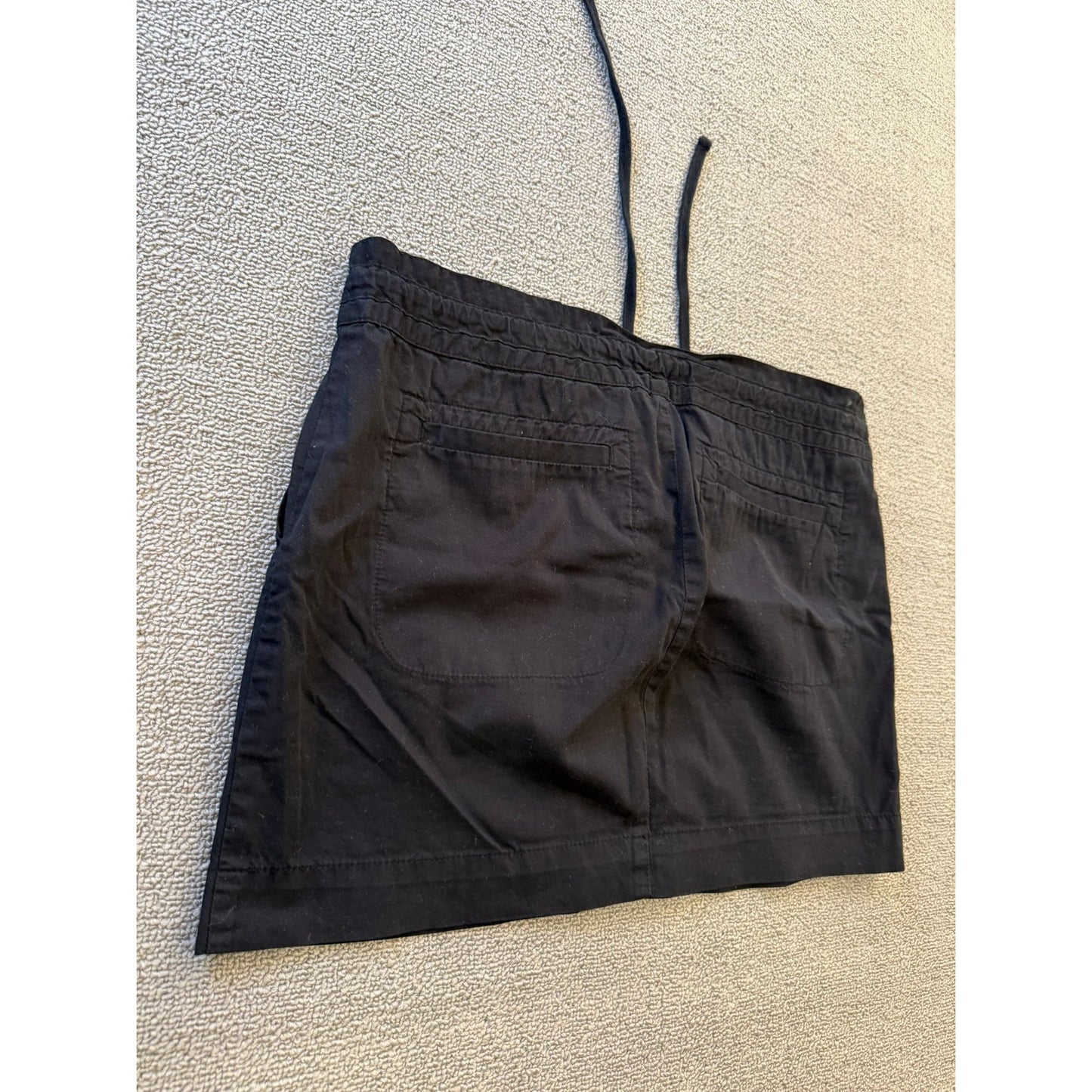 James Perse Womens Size 28 Black Cargo Mini Skirt Drawstring Waist