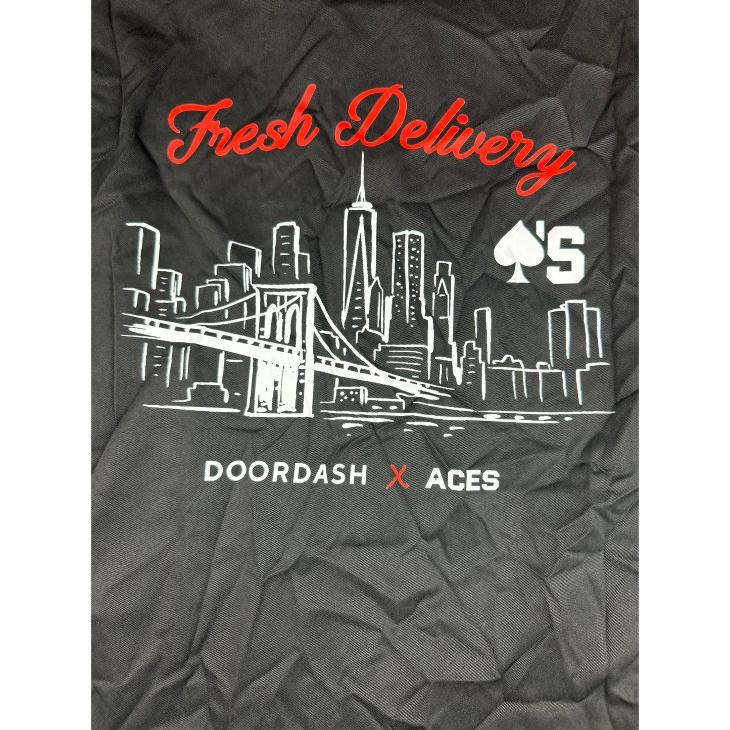DoorDash Ace’s The Mecca NYC Coach Jacket Black XL