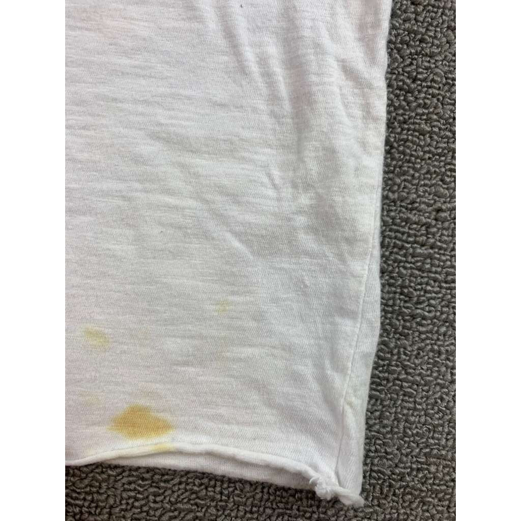 Original Retro Brand T Shirt Women M White AC DC 1976 Tour Print Short Sleeve