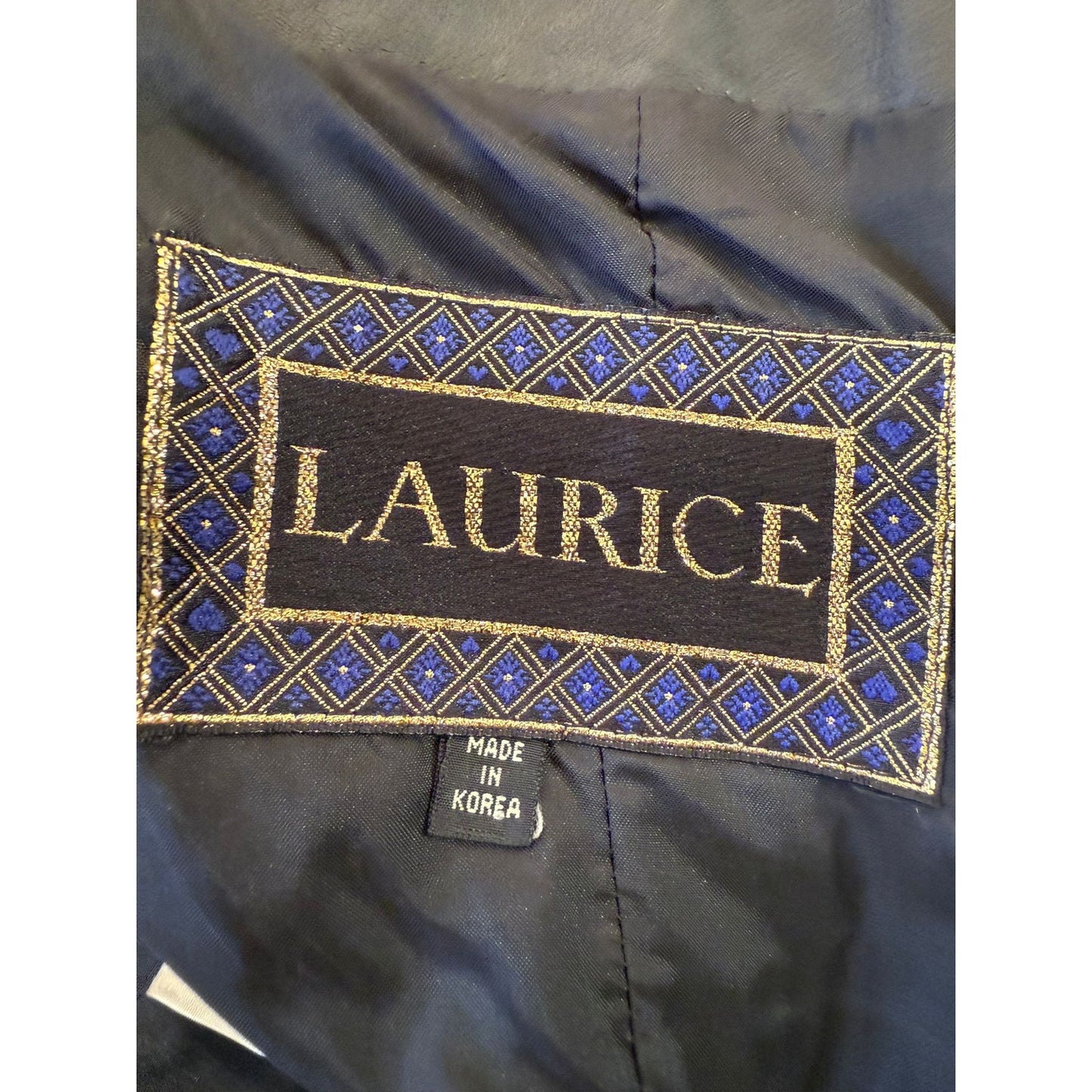 Laurice Vintage Size 3/4 Women's Black Leather Strapless Mini Dress