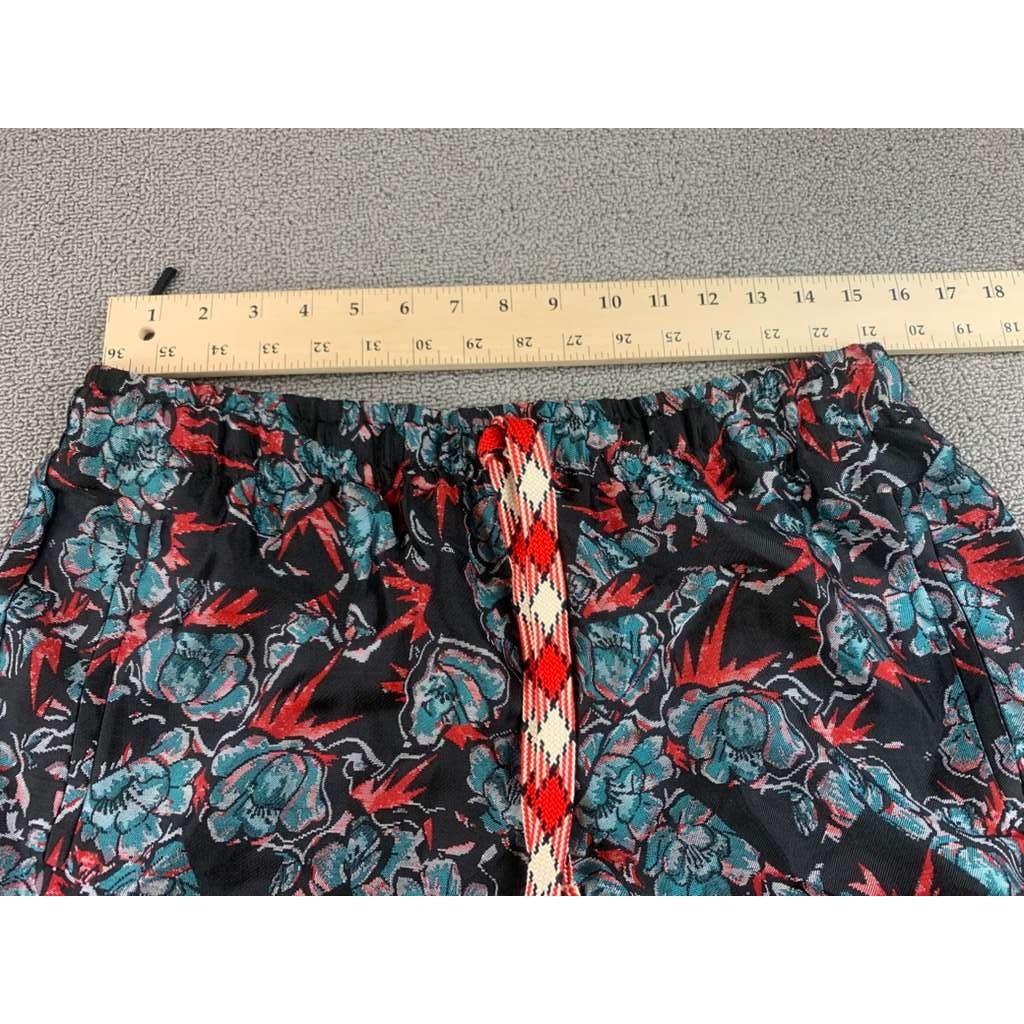 Zadig And Voltaire Pants Women 42 Multi Color Pomy Jacquard Thunder Floral Print