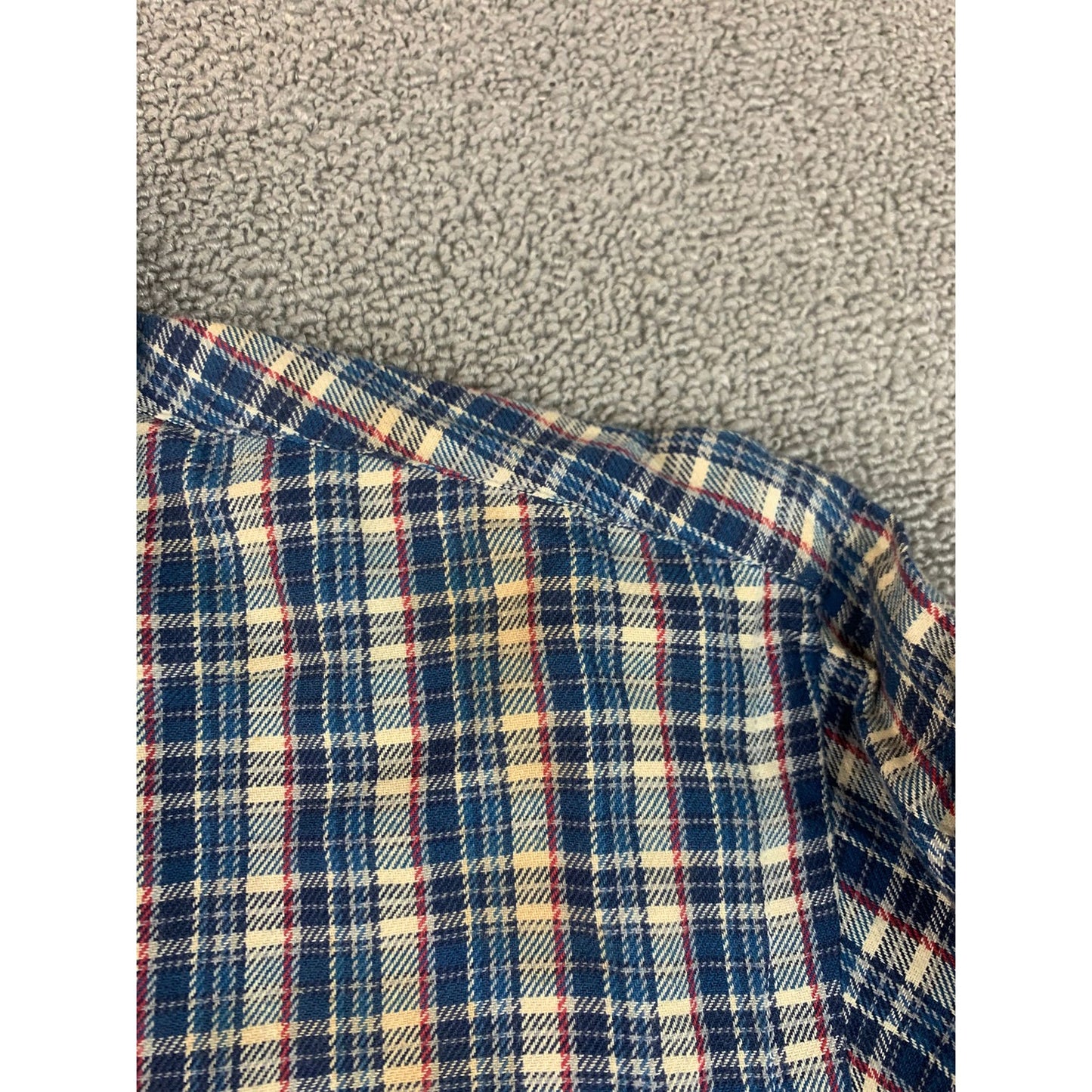 Ralph Lauren Men's Medium Classic Fit Checked Long Sleeve Button Down Polo Shirt