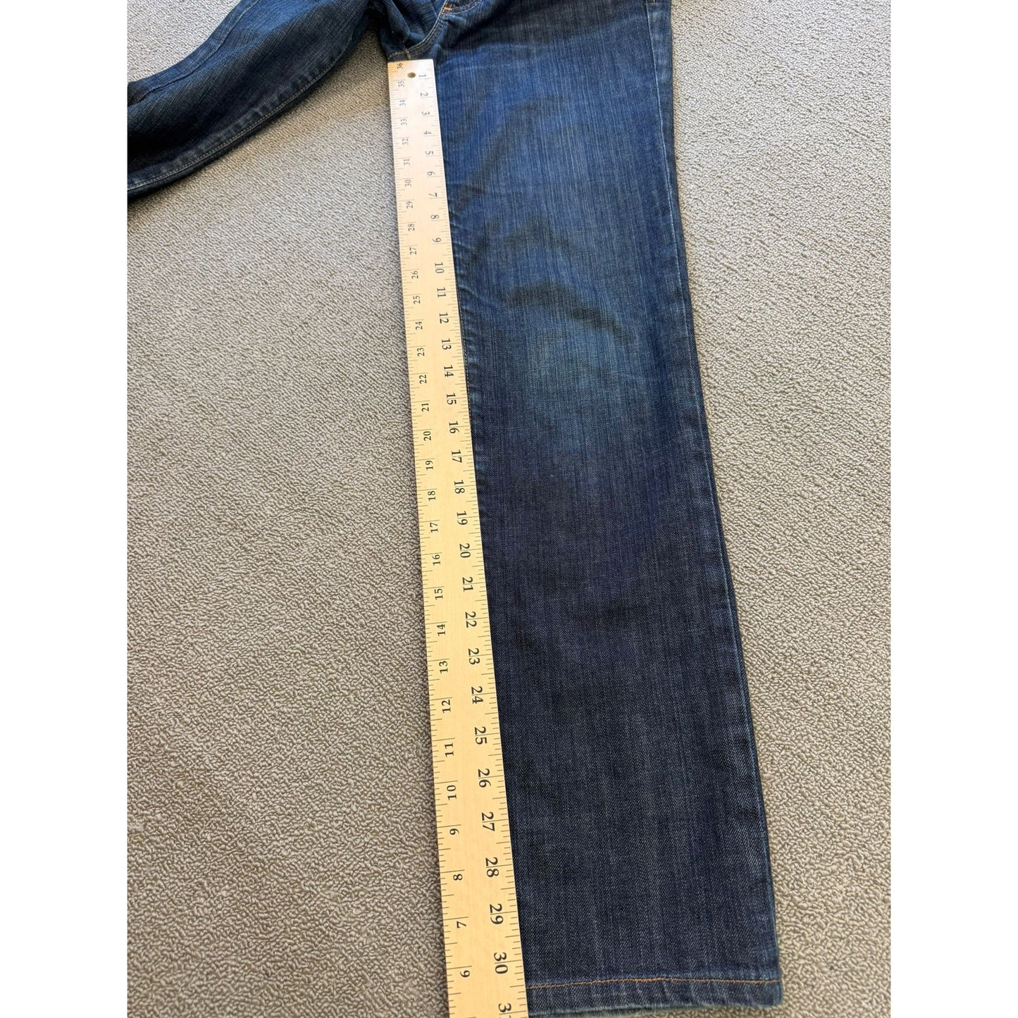 AG Adriano Goldschmied Size 29R Women's Dark Blue Wash Straight Denim Jeans