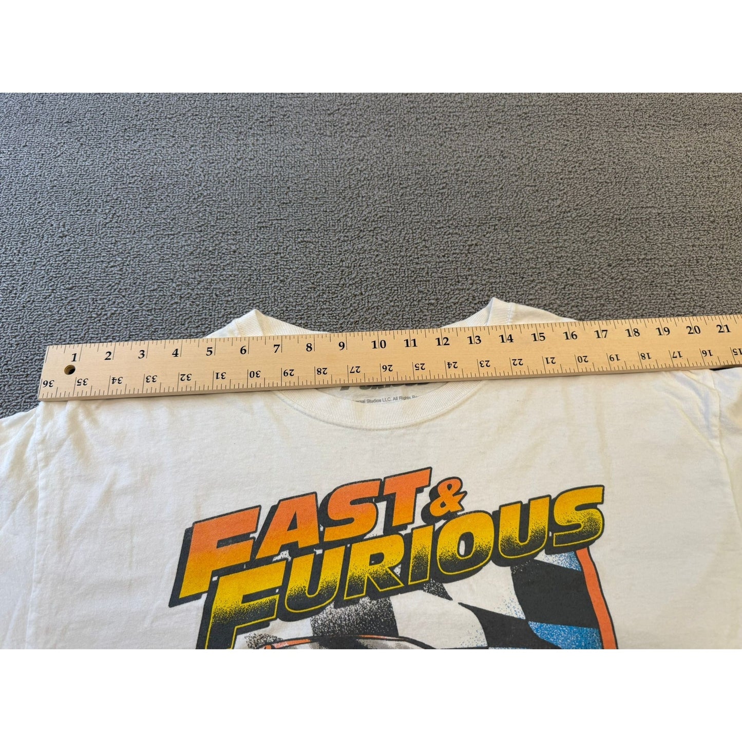 Fast & Furious 01 White Street Racing Graphic T-Shirt Men Large