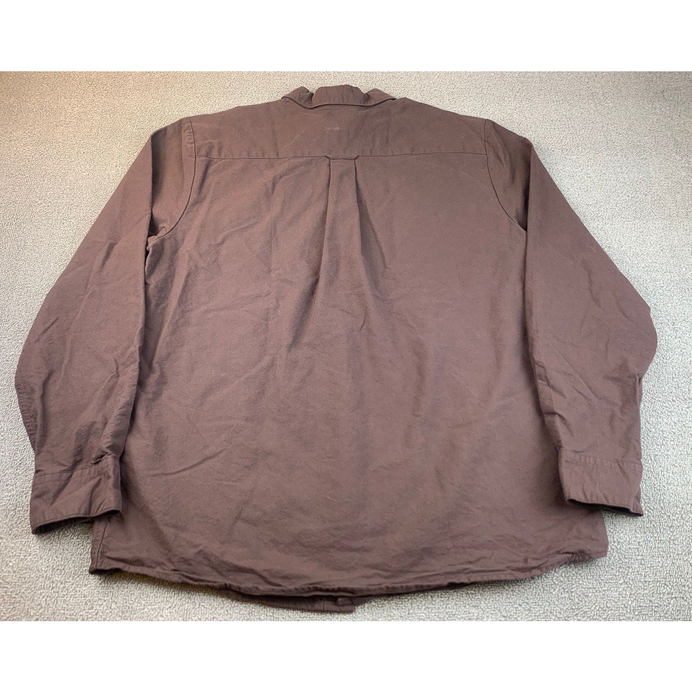 Volcom Men's XL Brown Classic Fit Long Sleeve Button Up Shirt Top